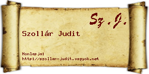 Szollár Judit névjegykártya